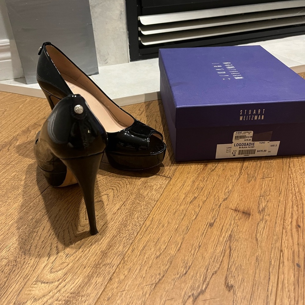 Black Patent Stuart Weitzman Pumps